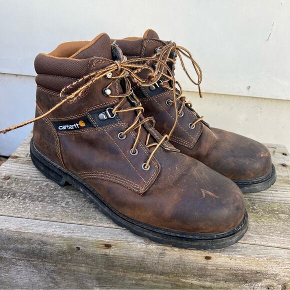 Carhartt 6-inch Soft toe Leather Lace Up Work Boots - Picture 2 of 9